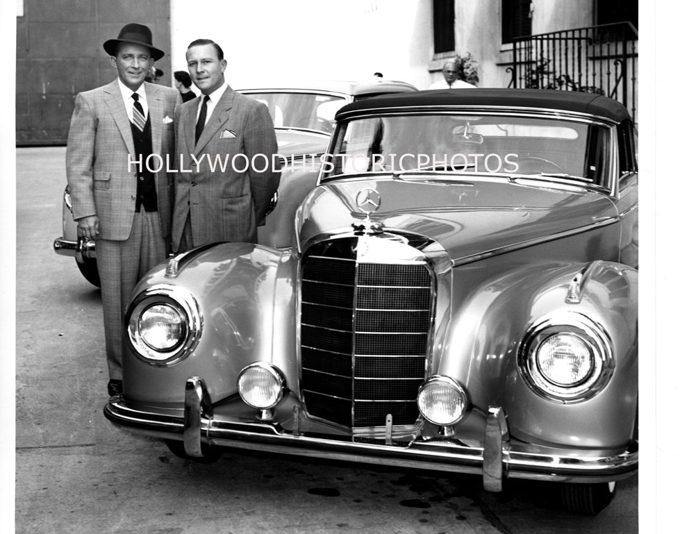 Bing Crosby on Paramount lot with Mercedes WM.jpg